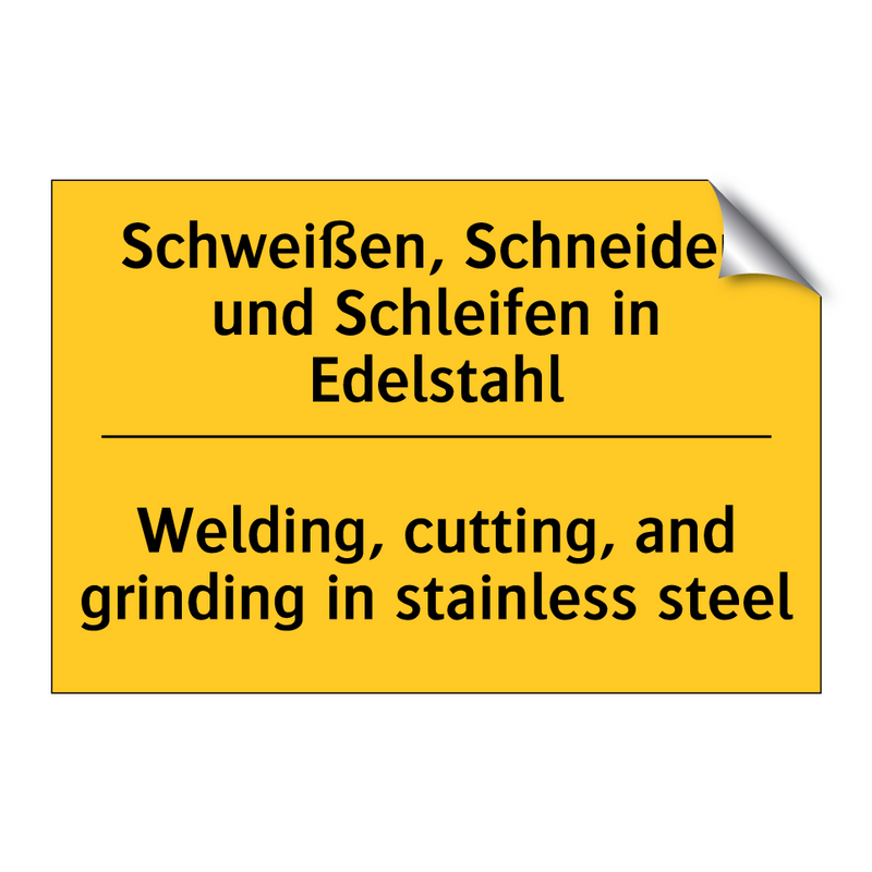Schweißen, Schneiden und Schleifen /.../ - Welding, cutting, and grinding /.../