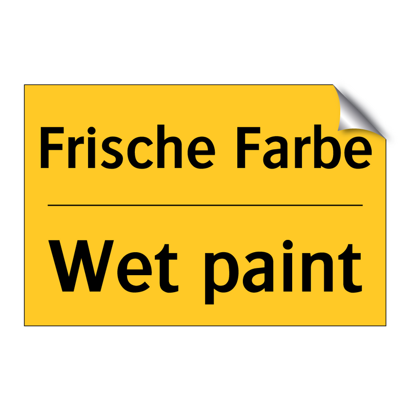 Frische Farbe - Wet paint