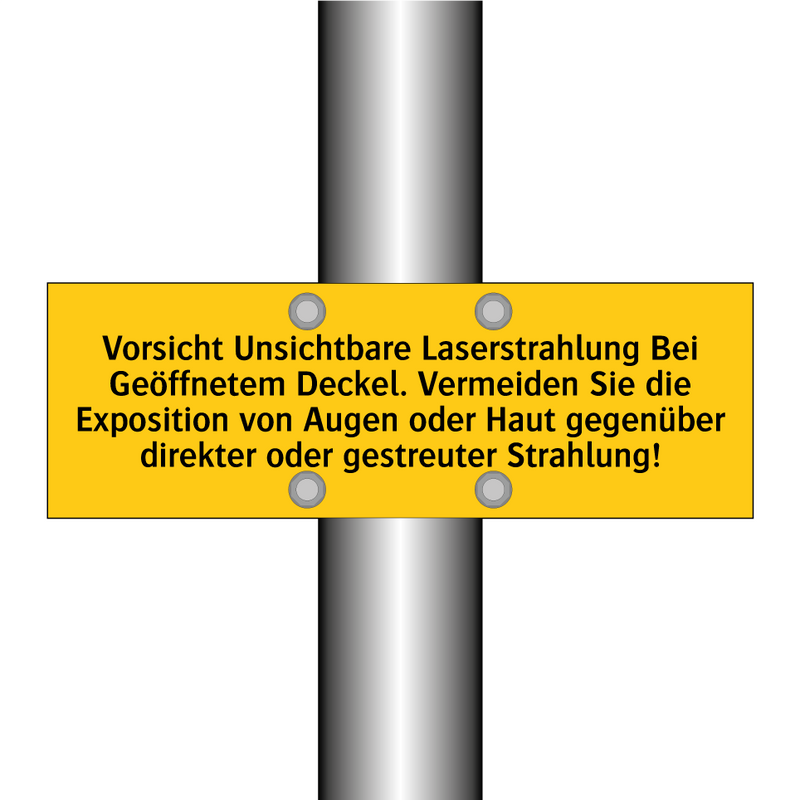 Vorsicht Unsichtbare Laserstrahlung Bei Geöffnetem Deckel. Vermeiden Sie die Exposition von Augen oder Haut gegenüber direkter oder gestreuter Strahlung!
