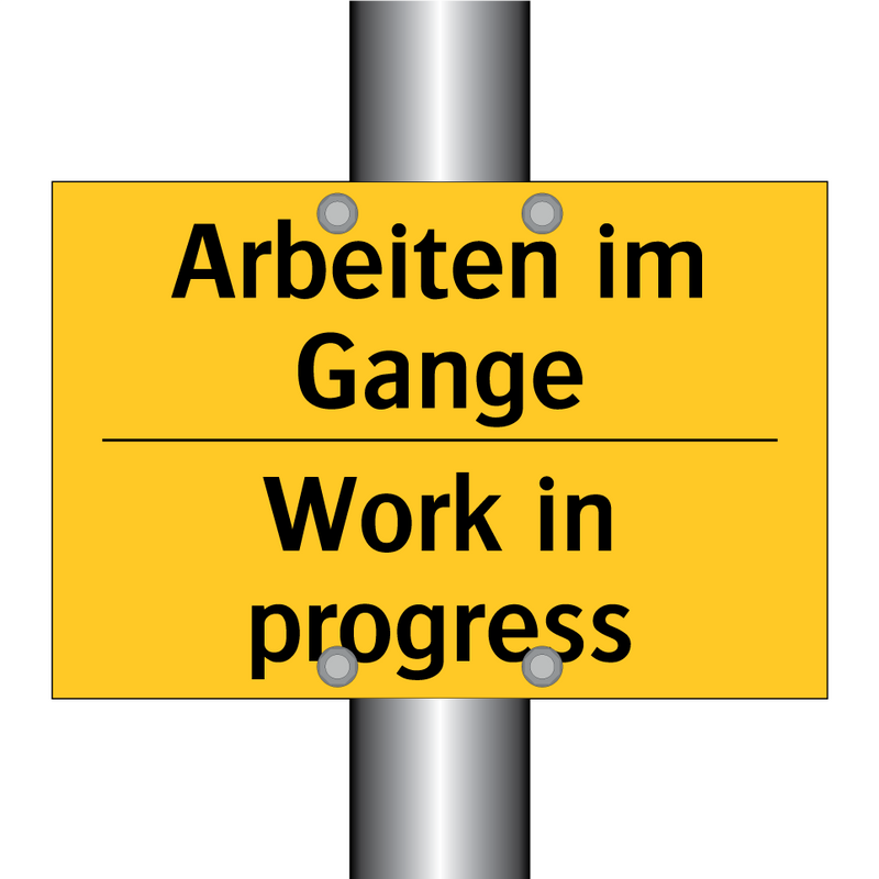Arbeiten im Gange - Work in progress