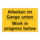Arbeiten im Gange unten - Work in progress below