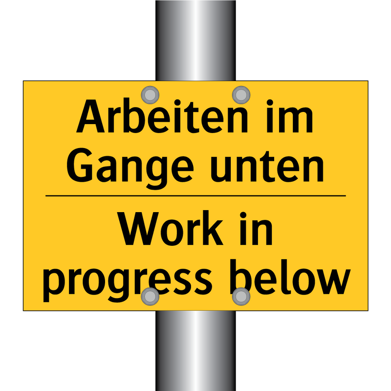 Arbeiten im Gange unten - Work in progress below