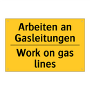 Arbeiten an Gasleitungen - Work on gas lines