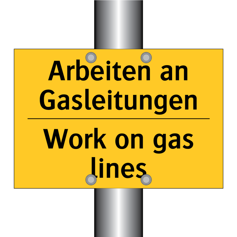 Arbeiten an Gasleitungen - Work on gas lines