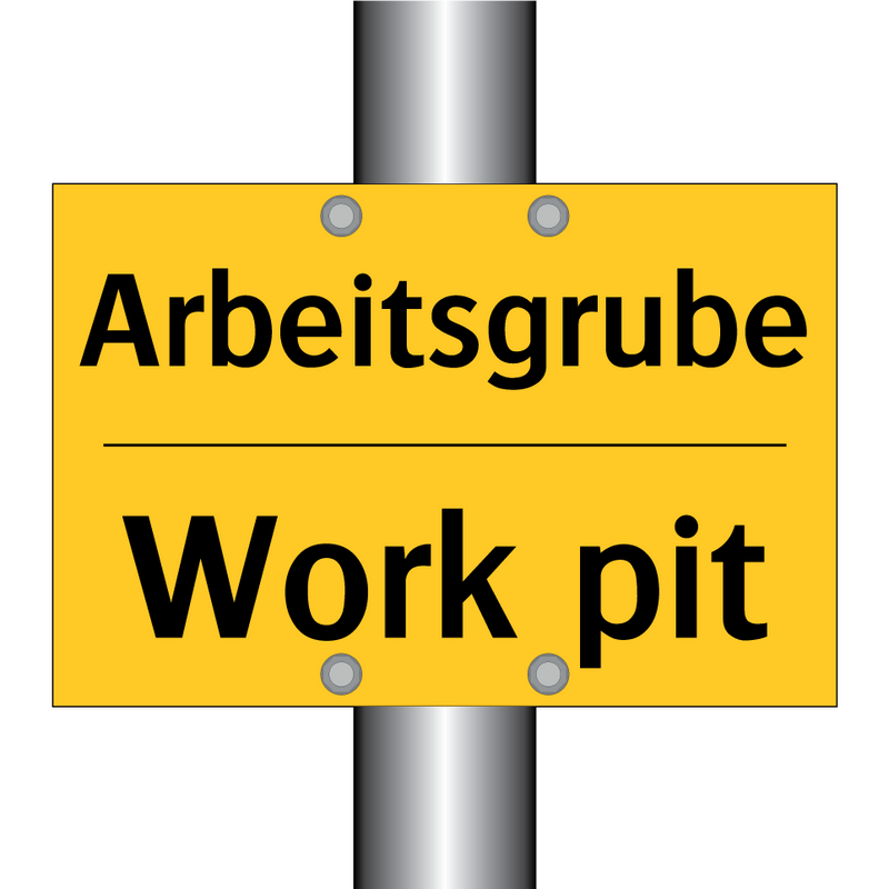 Arbeitsgrube - Work pit