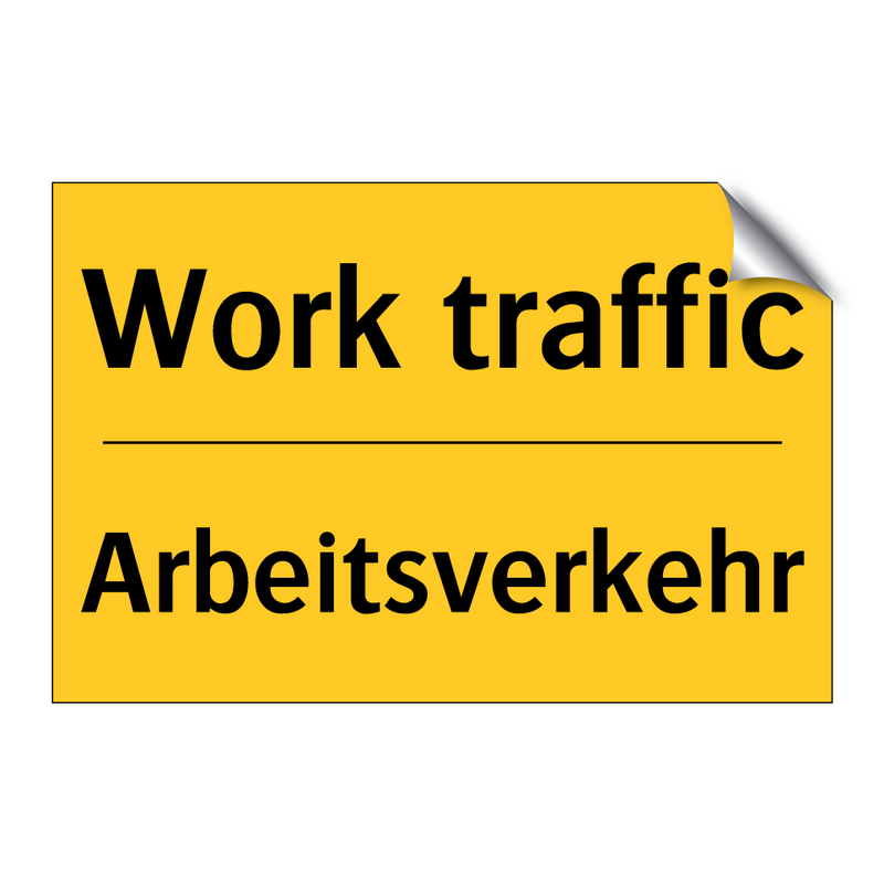 Arbeitsverkehr - Work traffic