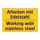 Arbeiten mit Edelstahl - Working with stainless steel
