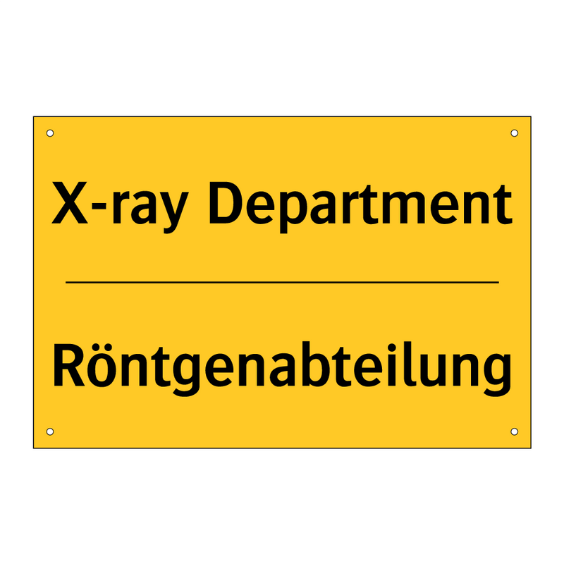 Röntgenabteilung - X-ray Department