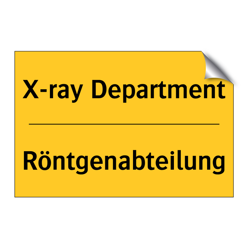 Röntgenabteilung - X-ray Department