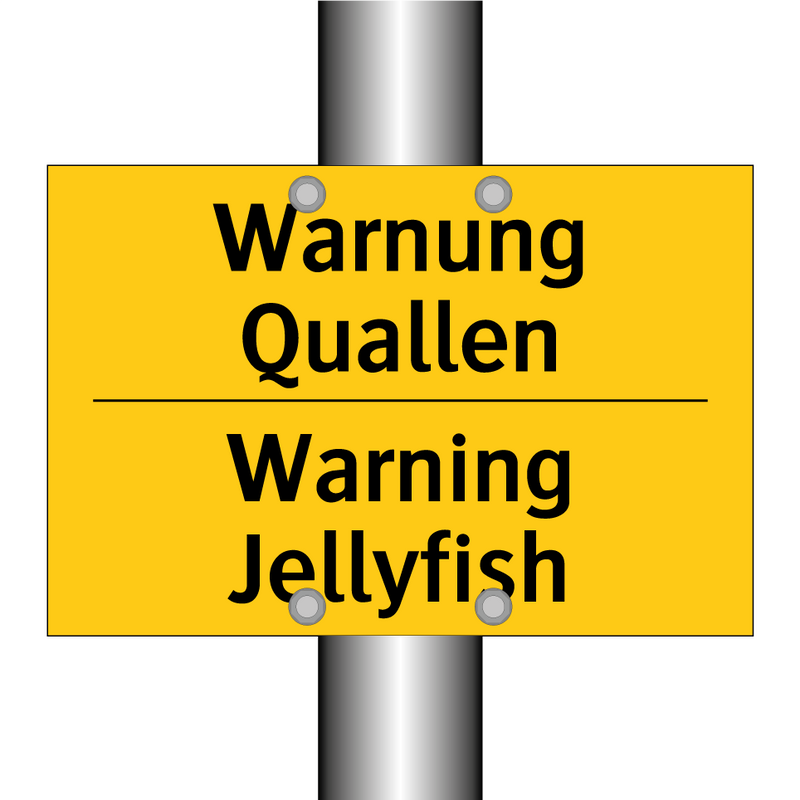 Warnung Quallen - Warning Jellyfish