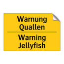 Warnung Quallen - Warning Jellyfish