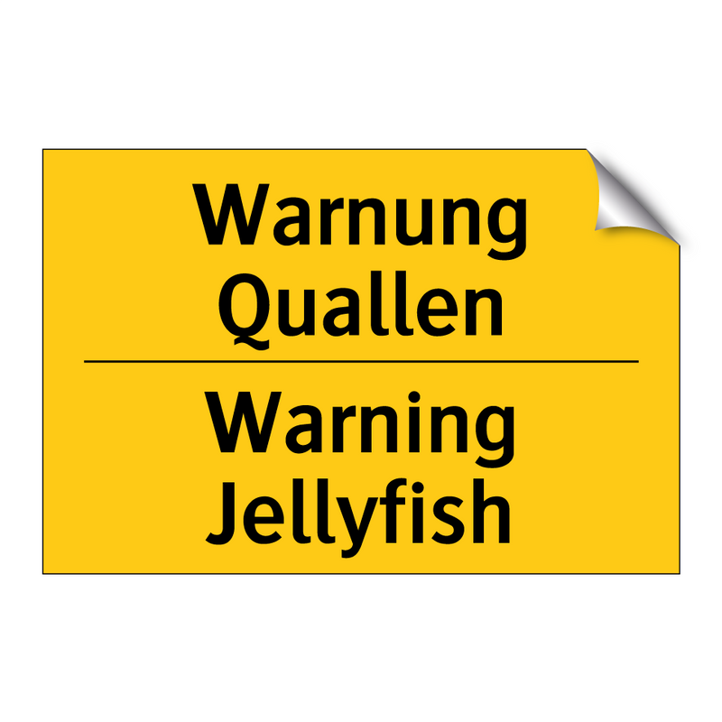 Warnung Quallen - Warning Jellyfish