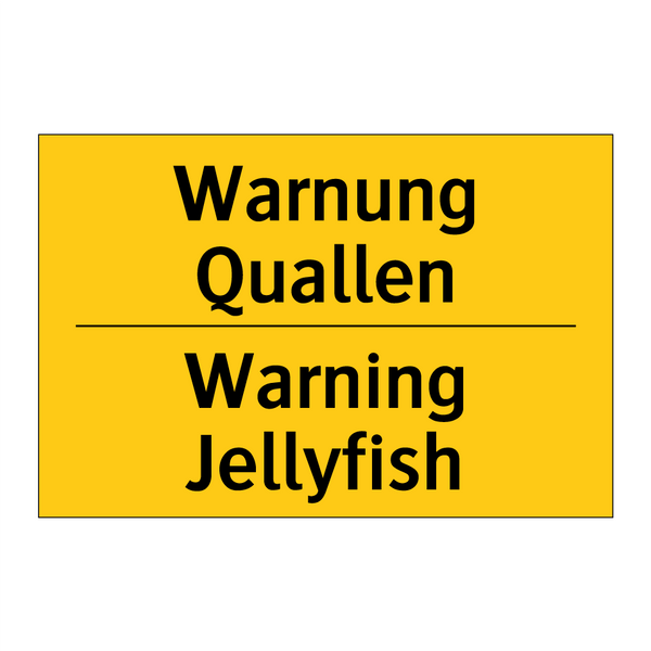 Warnung Quallen - Warning Jellyfish