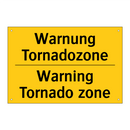 Warnung Tornadozone - Warning Tornado zone