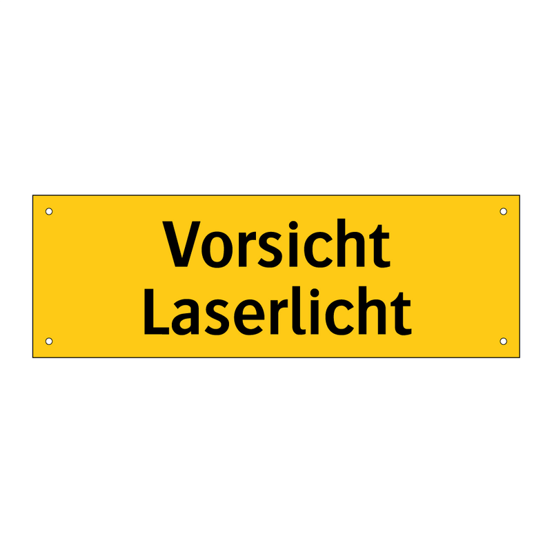 Vorsicht Laserlicht