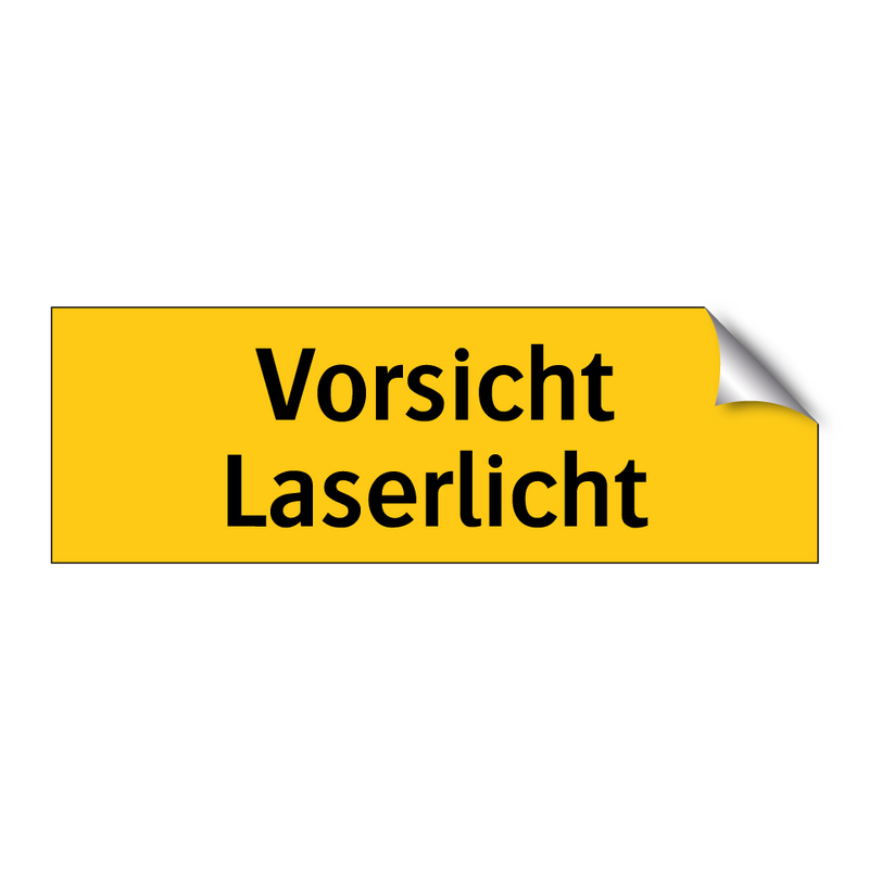 Vorsicht Laserlicht