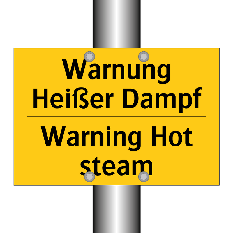 Warnung Heißer Dampf - Warning Hot steam