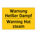 Warnung Heißer Dampf - Warning Hot steam