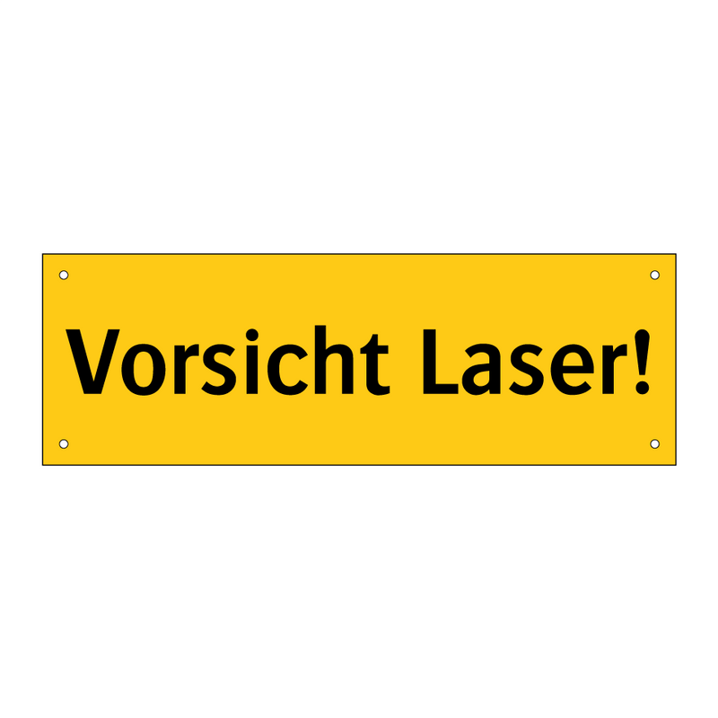 Vorsicht Laser!