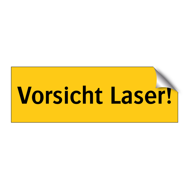 Vorsicht Laser!