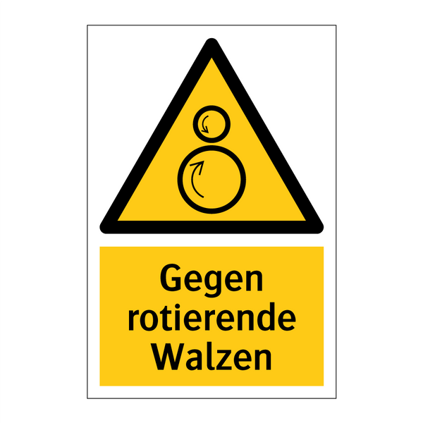 Gegen rotierende Walzen