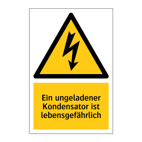 Ein ungeladener Kondensator ist lebensgefährlich