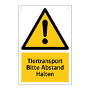 Tiertransport Bitte Abstand Halten