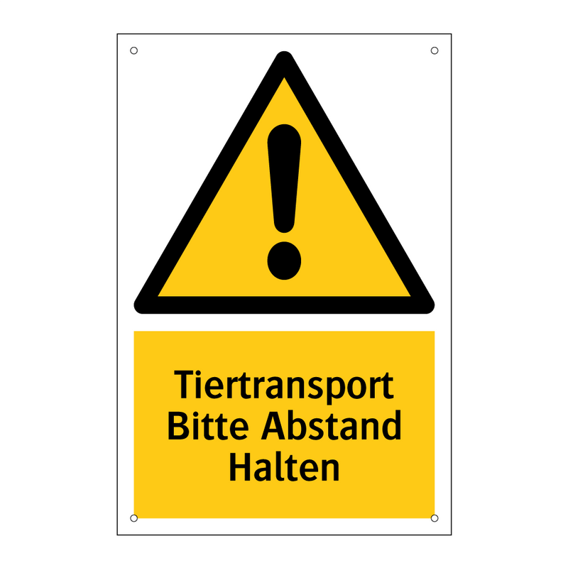 Tiertransport Bitte Abstand Halten