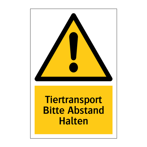 Tiertransport Bitte Abstand Halten