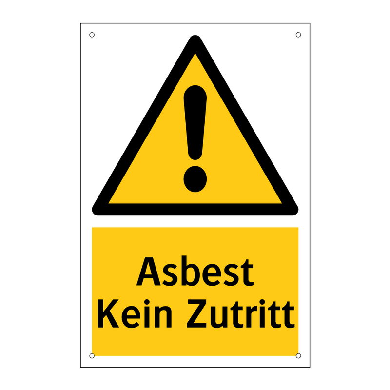Asbest Kein Zutritt