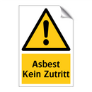 Asbest Kein Zutritt