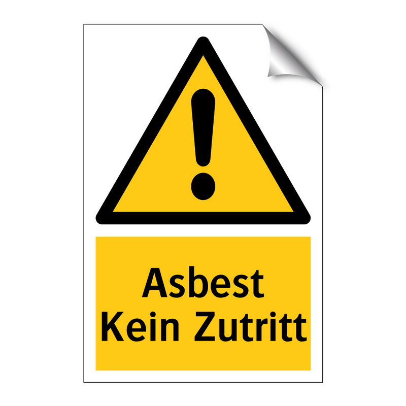 Asbest Kein Zutritt