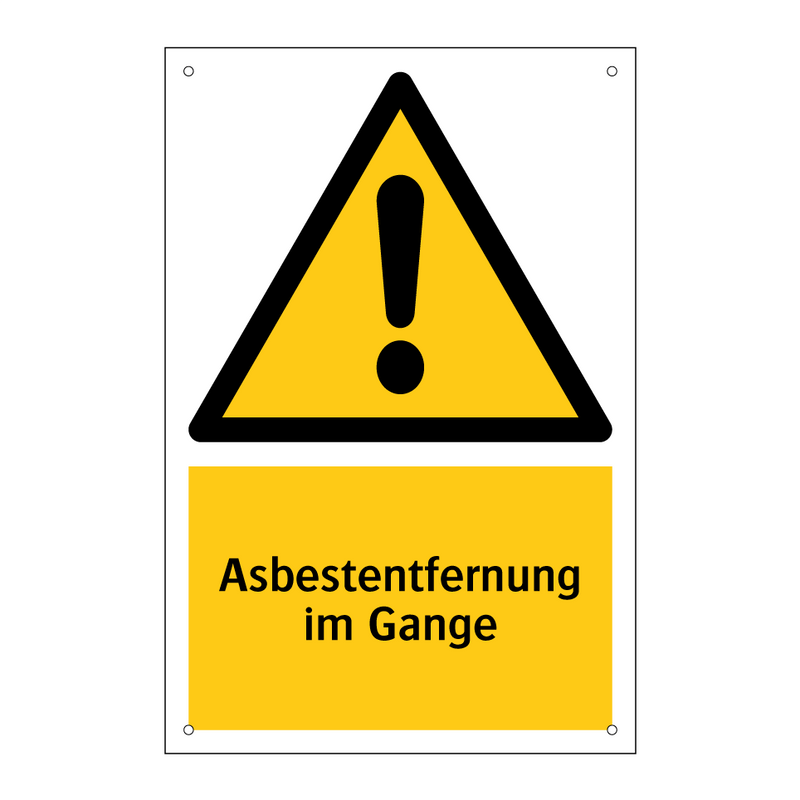 Asbestentfernung im Gange