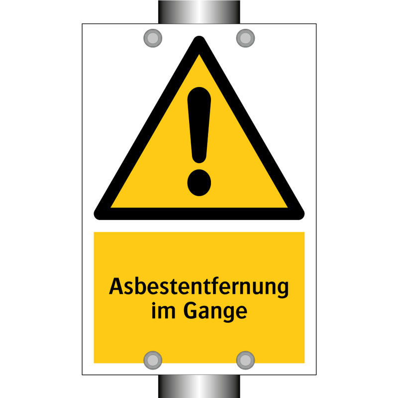 Asbestentfernung im Gange