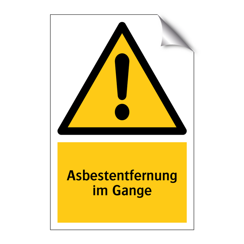 Asbestentfernung im Gange