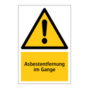 Asbestentfernung im Gange