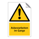 Asbestarbeiten im Gange