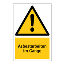 Asbestarbeiten im Gange