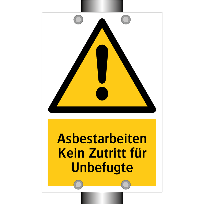 Asbestarbeiten Kein Zutritt für Unbefugte