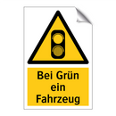 Bei Grün ein Fahrzeug