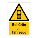 Bei Grün ein Fahrzeug