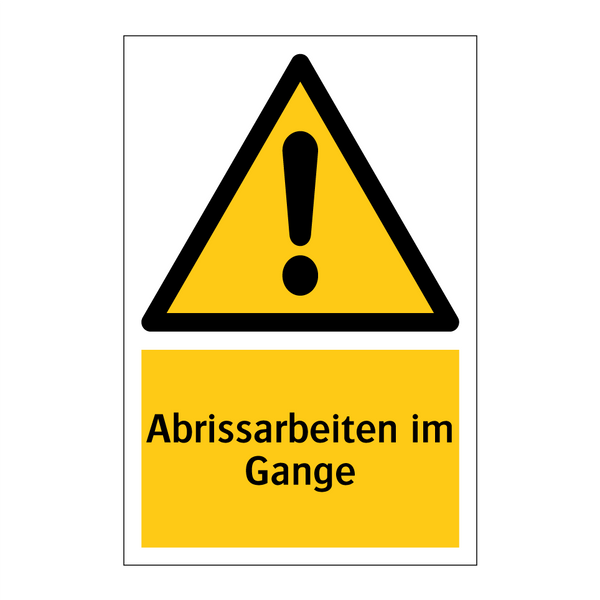 Abrissarbeiten im Gange