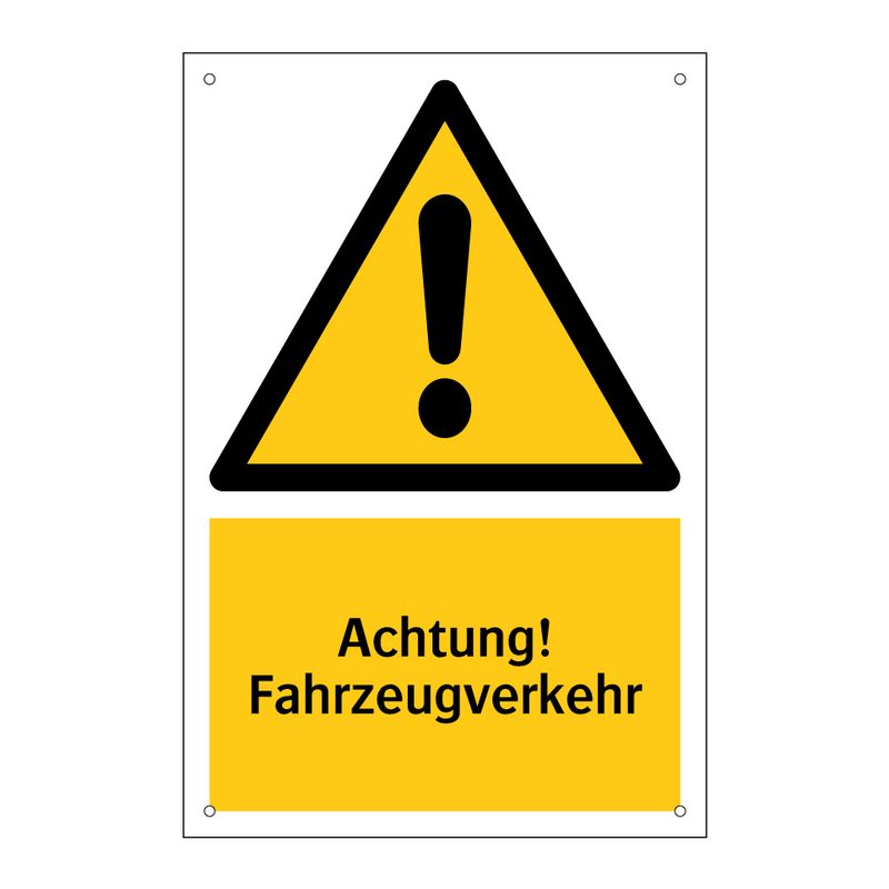 Achtung! Fahrzeugverkehr