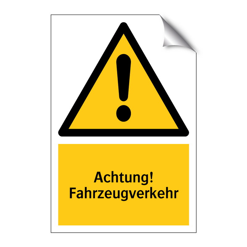 Achtung! Fahrzeugverkehr