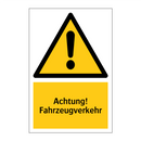 Achtung! Fahrzeugverkehr