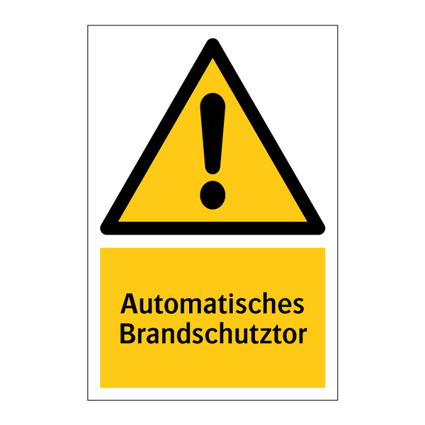 Automatisches Brandschutztor