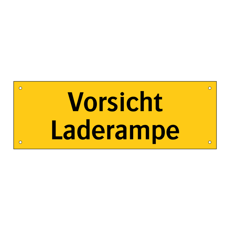 Vorsicht Laderampe