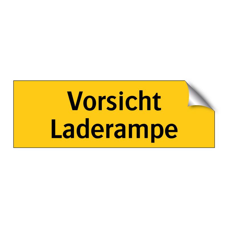 Vorsicht Laderampe
