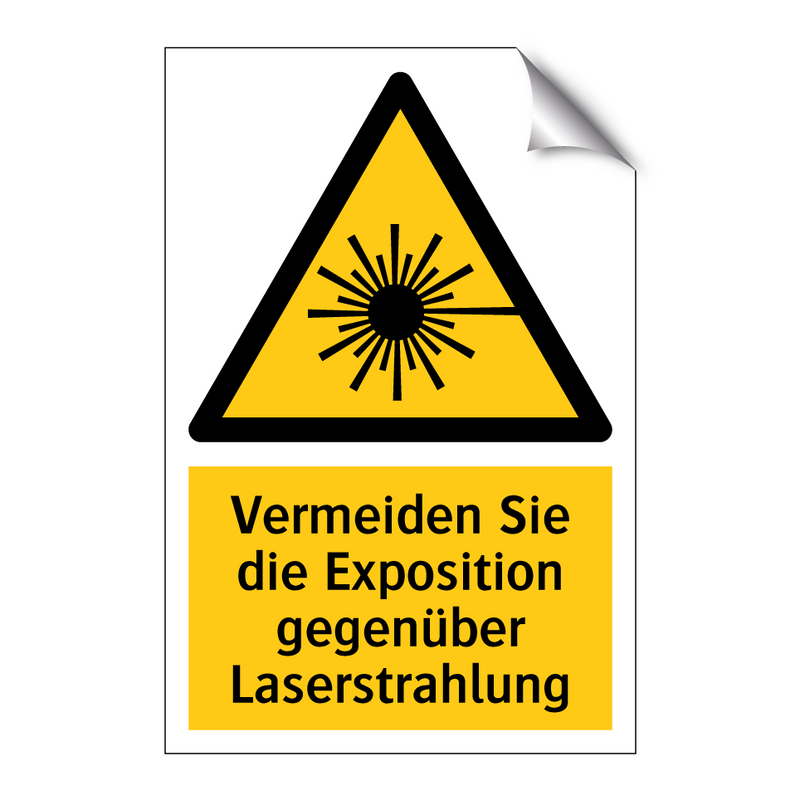 Vermeiden Sie die Exposition gegenüber Laserstrahlung