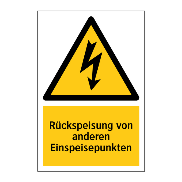 Rückspeisung von anderen Einspeisepunkten